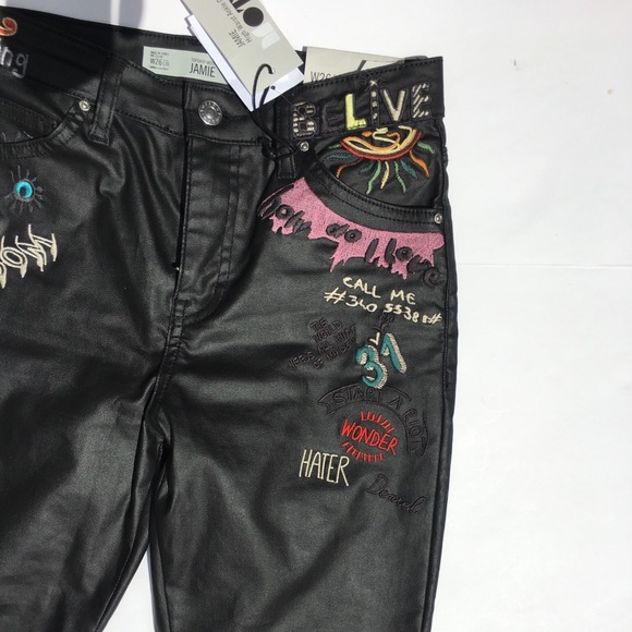 Topshop Moto Jamie High Waist Ankle Grazer/Jeans - Picture 6 of 8